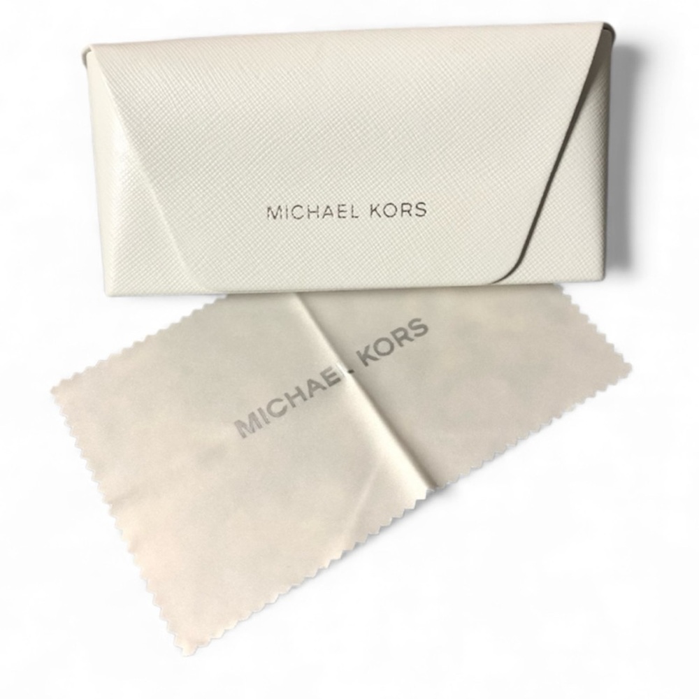 Michael Kors Sunglass Eyeglass Hardshell Case Snap Closure and Cloth